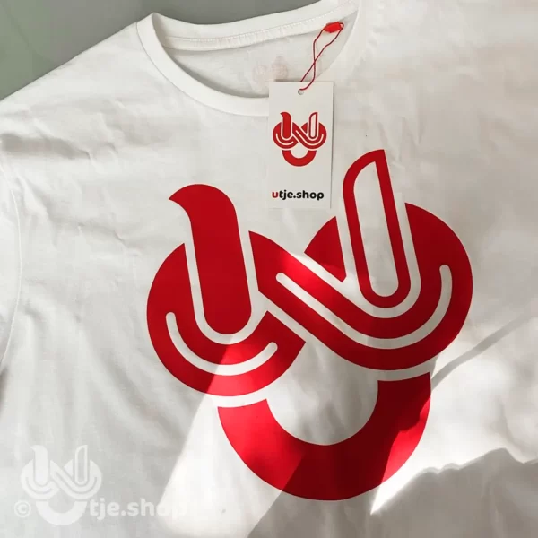 T-shirt Infinity U'tje - white/red - Afbeelding 3