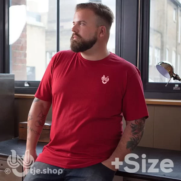 +Size T-shirt Infinity U’tje – red/white - Afbeelding 3