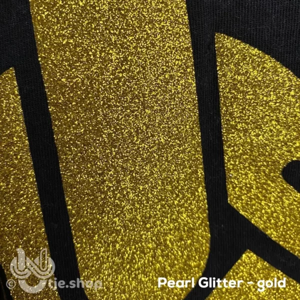 T-shirt Infinity U'tje - Pearl Glitter - gold - borst - Afbeelding 2