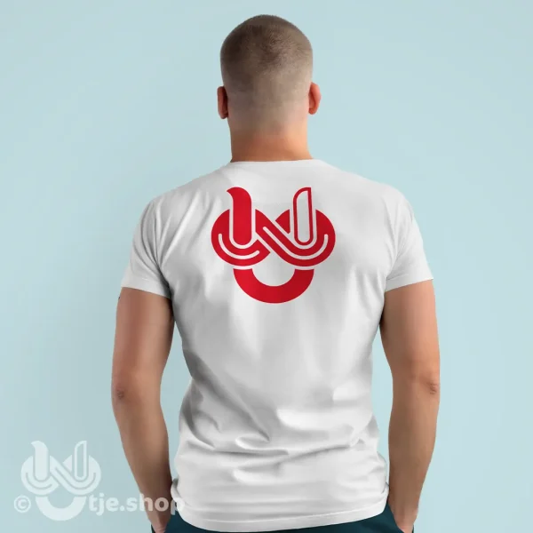 T-shirt Infinity U'tje - white/red