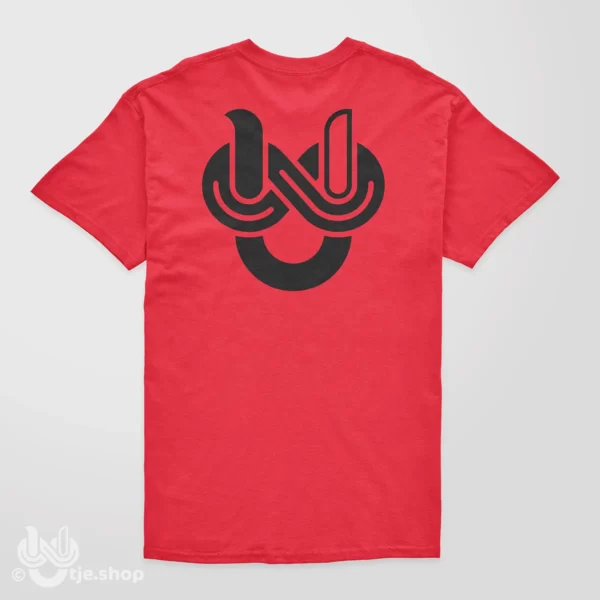 T-shirt Infinity U’tje – red/black - rug