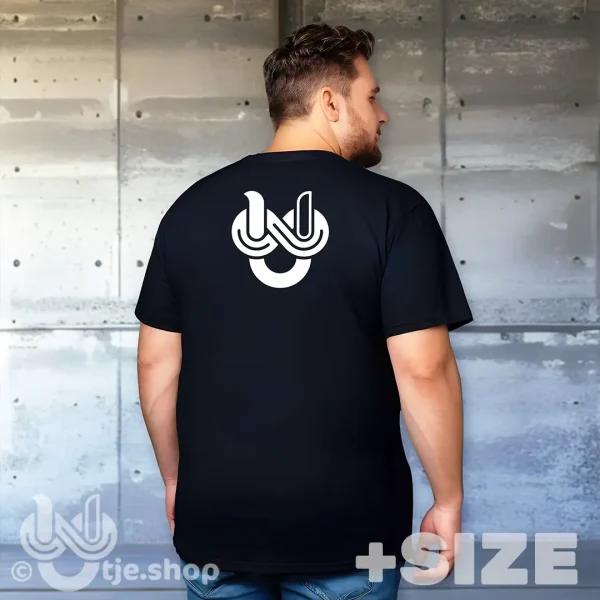 +Size T-shirt Infinity U’tje – white/back