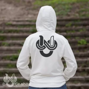 Hoodie Infinity U’tje – white/black
