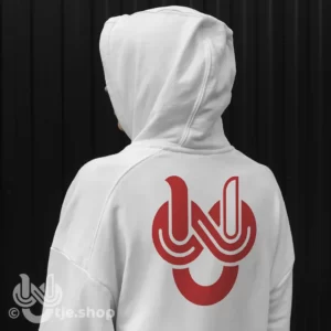 Hoodie Infinity U’tje – white/red