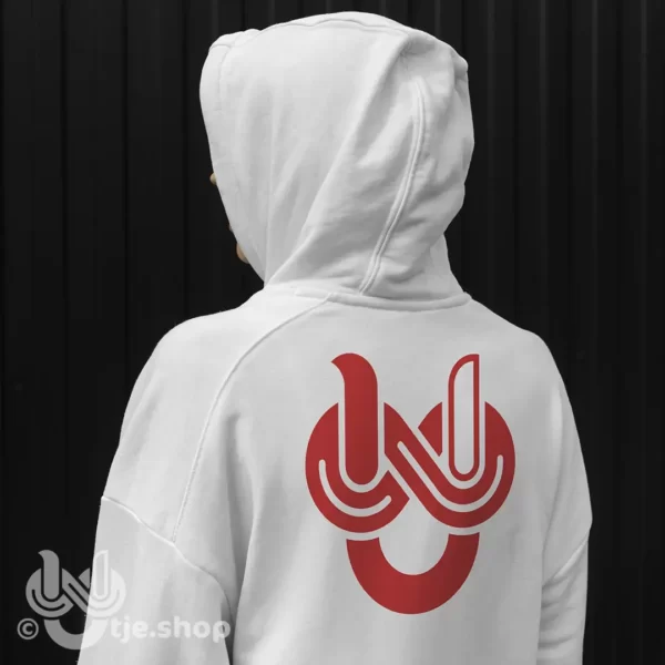 Hoodie Infinity U’tje – white/red