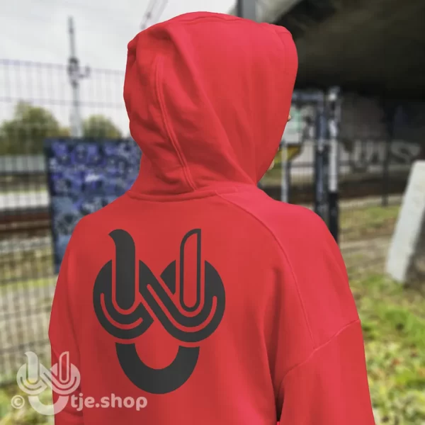 Hoodie Infinity U’tje – red/black