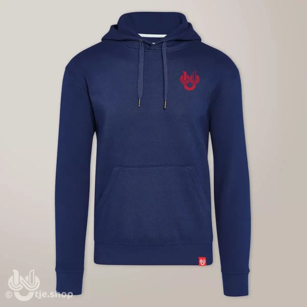 Hoodie Infinity U’tje – Navy Blue - kleintje rood