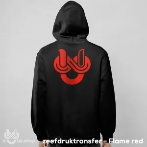 Zipped Hoodie Infinity U’tje – Flame red