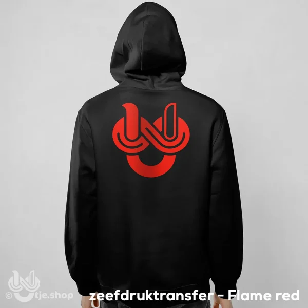 Zipped Hoodie Infinity U’tje – Flame red
