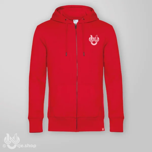 Zipped Hoodie Infinity U’tje – red/white - Afbeelding 3
