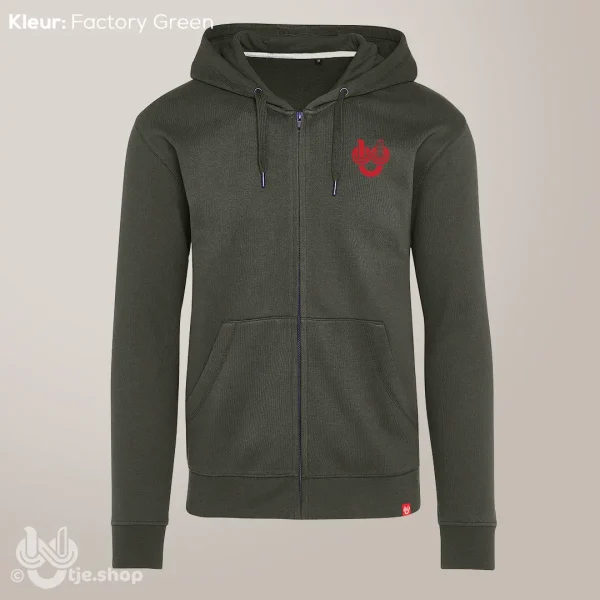 Zipped Hoodie Infinity U’tje – Rood - Afbeelding 4