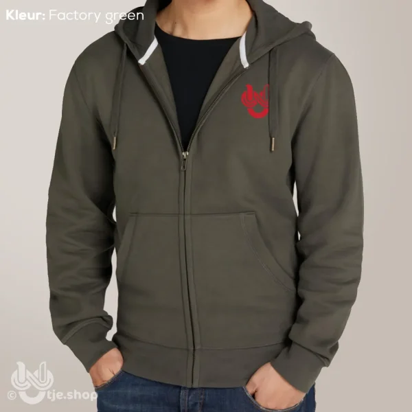 Zipped Hoodie Infinity U’tje – Rood - Afbeelding 5