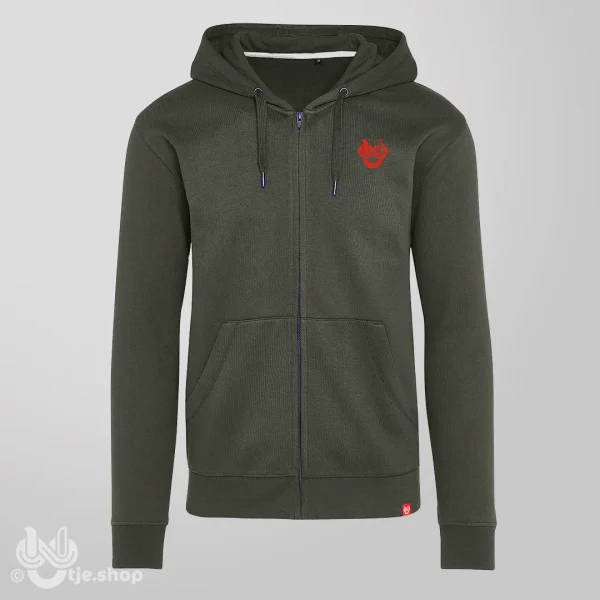 Zipped Hoodie Infinity U’tje – Kleintje Flame red - Afbeelding 2