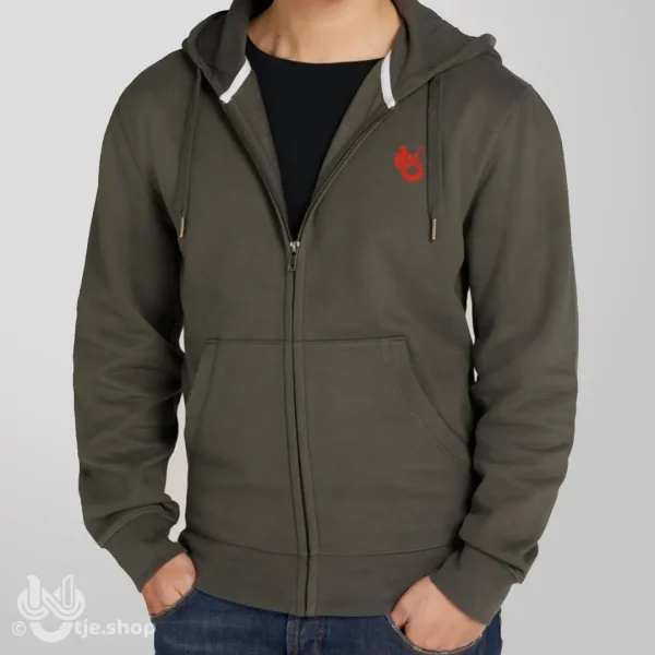 Zipped Hoodie Infinity U’tje – Kleintje Flame red