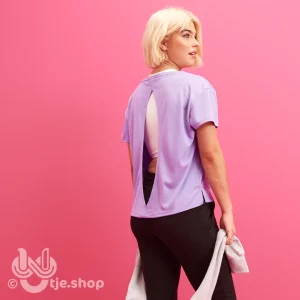 030-Open Back T - Lavender