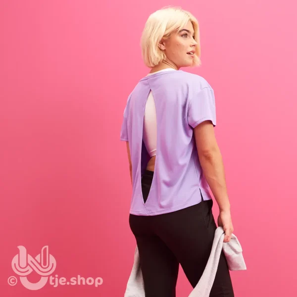 030-Open Back T - Lavender