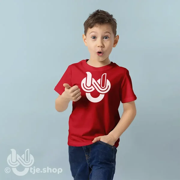 Kids Tee Bio - Infinity U'tje - white/front