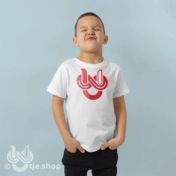 Kids Tee Bio - Infinity U'tje - red/front