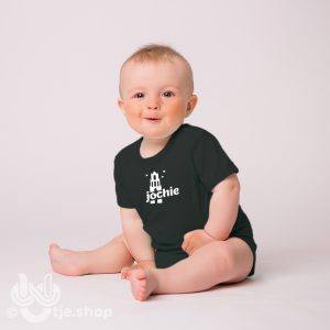 030 - Jochie of Meissie T-shirt Romper / zwart
