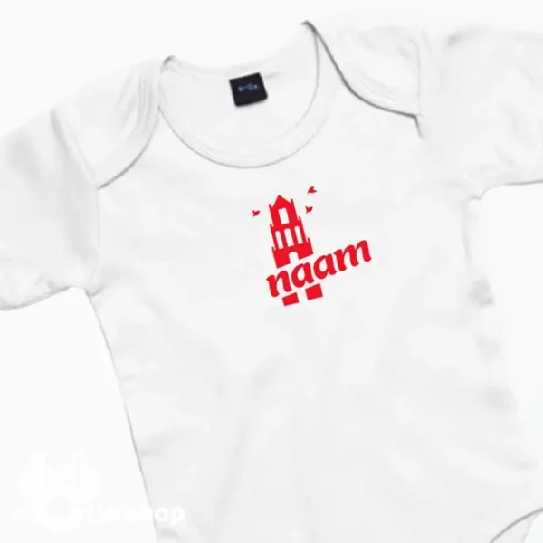 Utje witte romper met eigen naam