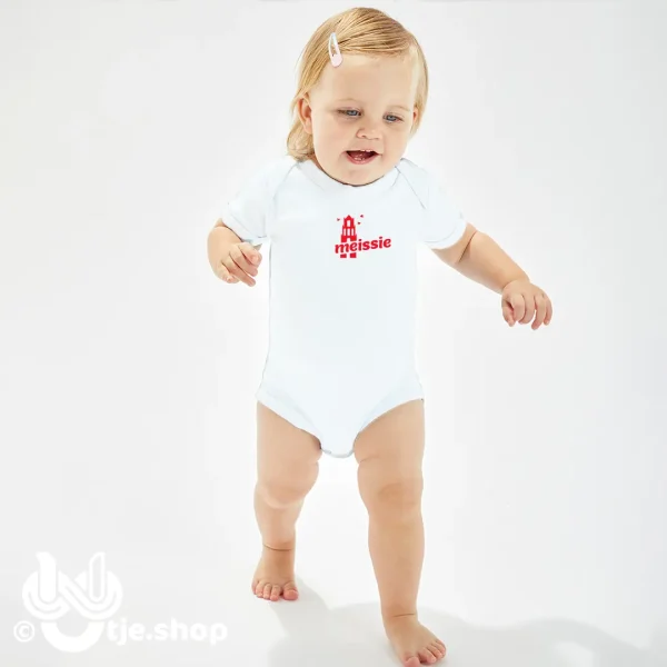 Envelope Romper wit korte mouw