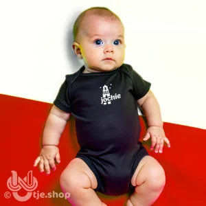 030 - Jochie of Meissie Envelope Romper / Zwart