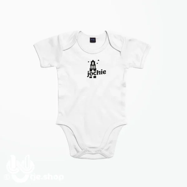 030 - Jochie of Meissie Envelope Romper / Wit - Afbeelding 3