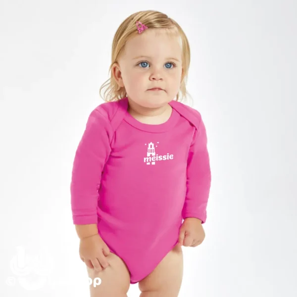 030 - U'tje Romper Jochie of Meissie - lange mouw roze of blauw