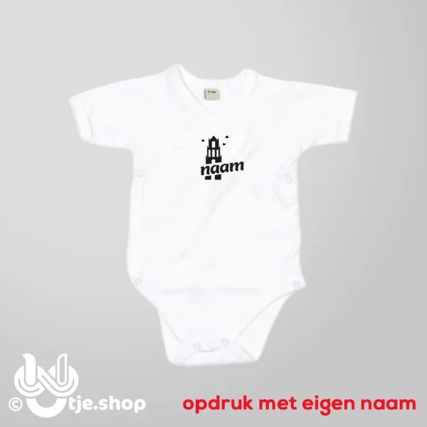 030 - Witte Kimono Romper Eigen naam - Afbeelding 2
